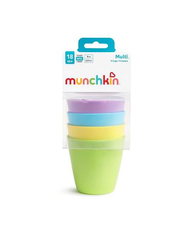 Munchkin Multi Open Training Toddler Cups 8oz - 4 Pack - Easy Grip Design - Buy Online on SooperMarket.com