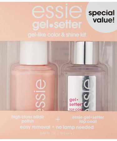 Essie Gel Setter Longwear & Shine Color Kit - High Class Affair Nude Nail Polish & Top Coat | Perfect Gifts for Women & Men | 0.46Oz - Buy Online on SooperMarket.com