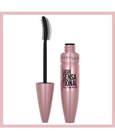 2 x Maybelline Lash Sensational Full Fan Effect Mascara Black 9.5ml New