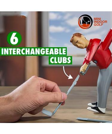Mini Indoor Golf Player Pack - Mini Golf Game for Kids and Adults with Essential Accessories - Putting Green, Clubs, & 35 Shotmaker Golfer - Mini Golf Course for Indoor Play - Buy Online on SooperMarket.com