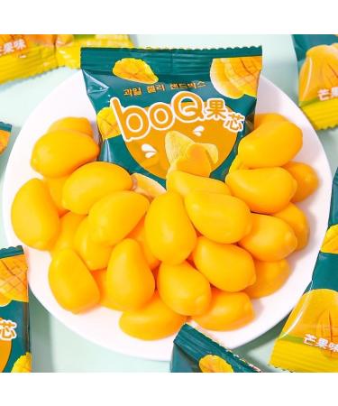 Peeled Mango Soft Candy Fruit Juice Fudge Gummies Sweet Snacks 50% Fruit Juice Content Wedding Candy Children's Candy Snack Gift Pack Pastries Cute Candy Chinese Convenient Food (1000g)