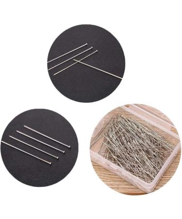 3500pcs Stainless Steel Head Pins for Jewelry Making & Sewing | 26mm Nickel Plated Satin Pins - Buy Online on SooperMarket.com