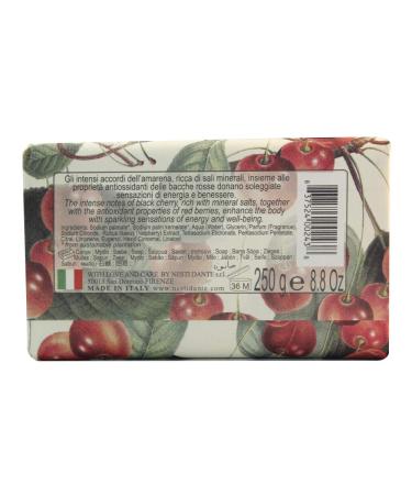 NESTI DANTE Il Frutteto Black Cherry & Red Berries Soap 250g - Luxurious Italian Artisanal Soap for All Skin Types - Shop Internationally - Buy Online on SooperMarket.com