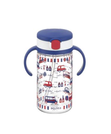 Richell Aqulea Outing Straw Mug 320ml Navy