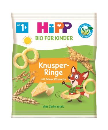HiPP Organic for Children Snack Products Crunchy Rings 25g