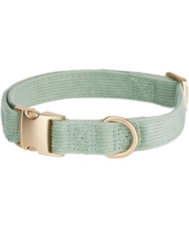 Yudote Ultra-Like Dog Collar for Small Dogs - Natural Cotton Cord for Sensitive Skin - Sage Green (1-Pack) - Buy Online on SooperMarket.com