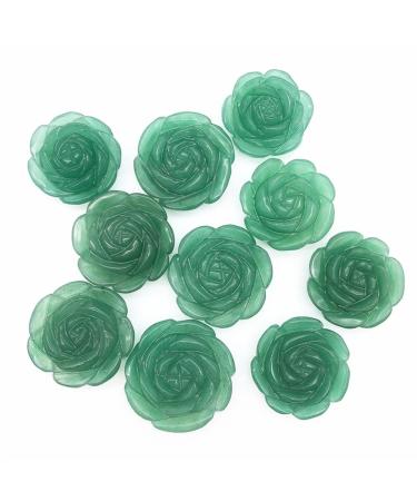 1 Pack Natural Urine Rose Flower Hand Carved Crystal Flower Stone Beautiful Crystal Home Goods