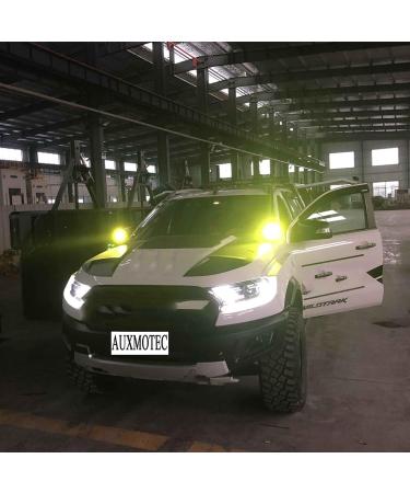 Yellow 3-Inch 40w LED Pods Fog Light Bar for Off-Road Truck Boat ATV UTV 4X4WD - Pair of 80w Amber Spot Lights - Buy Online on SooperMarket.com