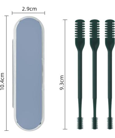 3 Pack Nose Hair Trimmer 2 in 1 Professional Double Headed Clipper - Dark Green Nose Hair Remover for Men & Women - International Shipping Available - Buy Online on SooperMarket.com