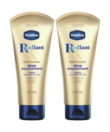 Vaseline Lotion Radiant X Deep Nourishment Hand Butter 2-Pack & Lip Therapy Stick - Ultimate 3 Piece Set for Dry Skin & Lips - Buy Online on SooperMarket.com