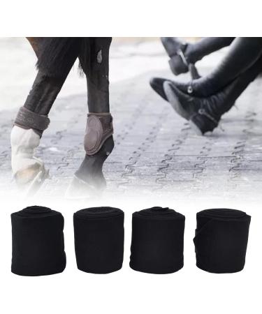 Horse Wraps 4 PCS Soft Adhesive Horse Leg Wraps Breathable Bandage with Sticky Tape for Livestock Cow Horse Black or Red - Buy Online on SooperMarket.com