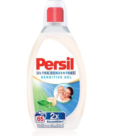Persil Ultra Concentrate Sensitive Gel - 130 Wash Loads Liquid Detergent for Allergy Sufferers & Babies | Eco-Friendly Stain Remover Dermatologically Tested - Buy Online on SooperMarket.com