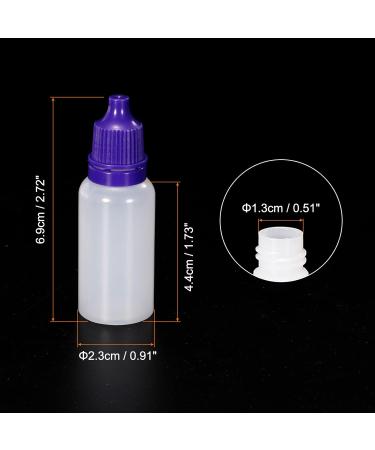 Buy PATIKIL 50 Pack 15ml Squeezable Dropper Bottles - Purple Liquids PE Vials with PP Cap | International Shipping Available - Buy Online on SooperMarket.com