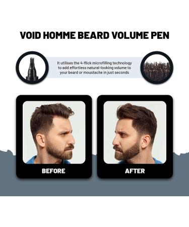 Void Homme Beard Pencil - Dark Brown & Black | Waterproof Beard Filler & Color for Men - Buy Online on SooperMarket.com