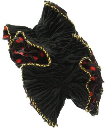 Set of 3 Double-Sided Polka Dot & Plain Frilly Ruffle Scrunchies/Garters - Buy Online on SooperMarket.com
