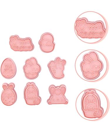 PRETYZOOM Mini Silicone Molds 8 pcs Cookie for Easter Cartoon Moulds Creative Design Cake Themed Dessert Pp DIY Baking Shape - Buy Online on SooperMarket.com