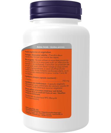 NOW Supplements L-Citrulline 750mg Capsules 90 Count - Buy Online on SooperMarket.com