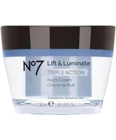 Boots No7 Lift and Luminate Night Cream  1.6 Fl. Oz. 1.6 Fl Oz (Pack of 1)