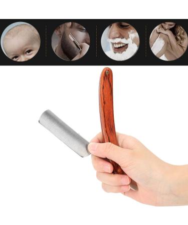 Professional Razor Shaving Knife | Straight Edge Barber Razor with Wooden Handle | Best Beard & Hair Cutting Tool for Barbers - Buy Online on SooperMarket.com
