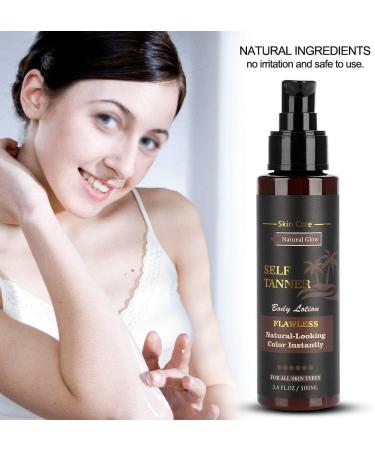 Self Tan Body Cream 100ML Self Tanner Longlasting Moisturizing Sunless Tanning Lotion Body Cream Sunbed Tanning Accelerator Cream Sunless Tanning Lotion - Buy Online on SooperMarket.com