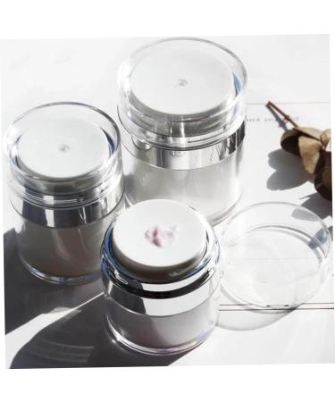 30ml Airless Pump Bottles - 6PCS Refillable Travel Spray Bottles for Toner | Transparent Portable & Reusable - Buy Online on SooperMarket.com