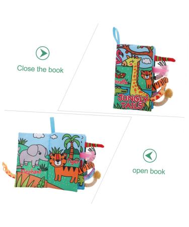 Vaguelly Tear-Resistant Fabric Book Set for Toddlers | Soft Touch & Feel Baby Books | Quiet Book Toys for Babies - Buy Online on SooperMarket.com