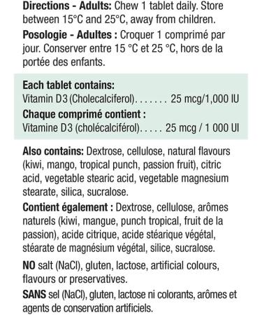 Jamieson No Fishy Aftertaste Extra Strength Omega-3 Mini 200 Count & Vitamin D3 1 000 IU - Exotic Tropical Fruit Flavour 100 Count (Pack of 1) Omega-3 Mini + Vitamin D3 - Buy Online on SooperMarket.com