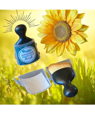 SunScreen Facial Cream Application Brush | Full Coverage Soft Brush with Protective Case - Buy Online on SooperMarket.com