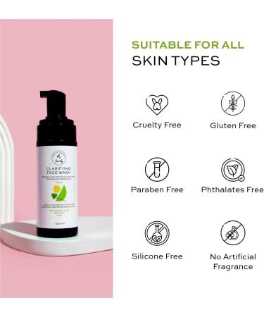 The Natural and Organic Family Clarifying Face Wash with Salicylic Acid - Facial Cleanser for Oily Normal and Combination Skin - Exfoliating Pore Minimizing Formula for Teens and Kids Face Wash Apple - Buy Online on SooperMarket.com