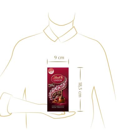 Lindt Lindor Double Chocolate Balls 137g | Premium Whole Milk Chocolate with Melting Filling | Perfect Praline Gift | Buy Internationally - Buy Online on SooperMarket.com