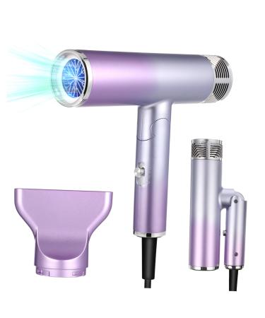 Healeved Foldable Hair Dryer Travel Hair Dryer Hair Dryer Foldable Small Hairdryer Shell Material