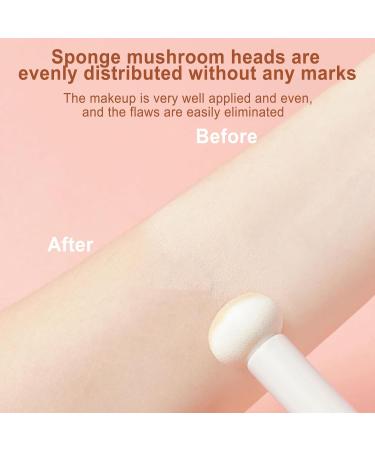 Teksome Mushroom Brush Soft Mushroom Makeup Sponge Puff - Sponge Powder Brushes Round Nose Contour Puff Brightening Concealer Brush for Eyelid Women Nose - Buy Online on SooperMarket.com