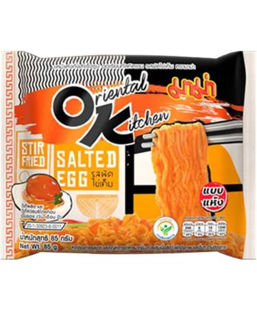 MAMA Oriental Kitchen Salted Egg Flavour Stir Fried Instant Noodles 85g (Pack of 20) - Buy Online on SooperMarket.com
