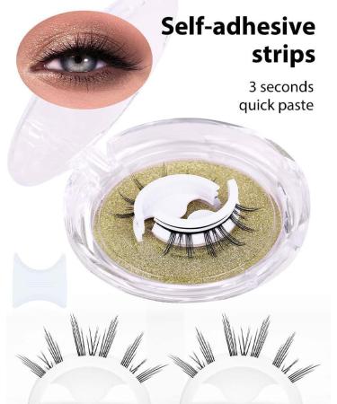 BOKIOESDE Cross Simulated Eyelashes Adapting False And False Easily Removed Multiple Styles Natural Double Repeatedly Non Two pair W12 - Buy Online on SooperMarket.com