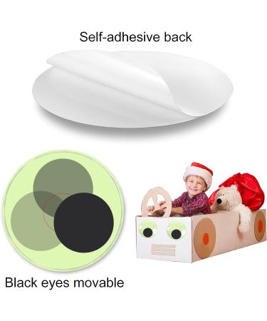 4PCS 5.9 Glow in The Dark Giant Googly Eyes - Self Adhesive Luminous Craft Decoration - Buy Online on SooperMarket.com