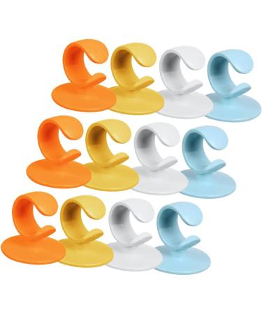Cabilock 36-Piece Self-Adhesive Wall Hooks - Silicone & ABS Nail Hooks for Easy Hanging | No Punching Required Ideal for Home & Bathroom Use - Buy Online on SooperMarket.com