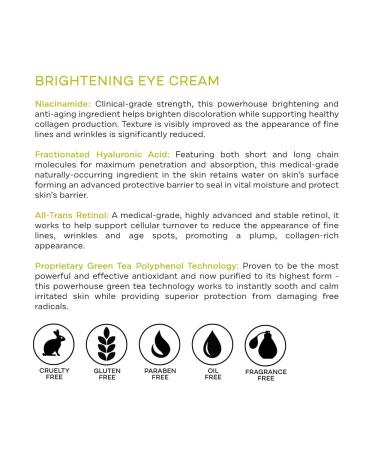 Replenix Brightening Eye Cream - 0.5 oz - Dark Circle Treatment for Under Eye Puffiness - Buy Online on SooperMarket.com