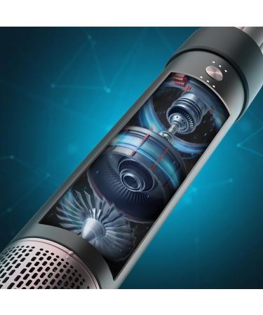 Cecotec Bamba CeramicCare Supersonic 6-in-1 Air Brush | 6 Interchangeable Heads | Ceramic Coating | 2 Speeds & 3 Temperatures - Black - Buy Online on SooperMarket.com