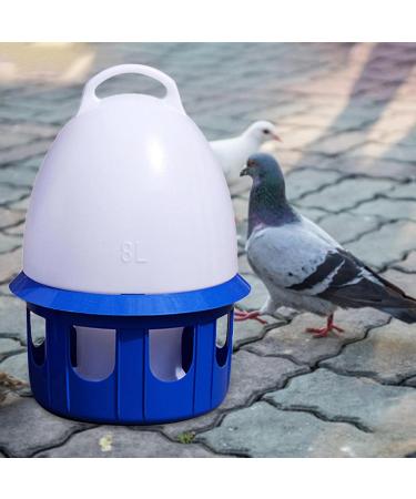 LOVIVER Portable Pigeon Waterer Drinker Cage Accessories Water Pot Container Water Bottle Automatic Bird Water Dispenser for Parrot Parakeet Dove 8L D 22cm H 38CM - Buy Online on SooperMarket.com
