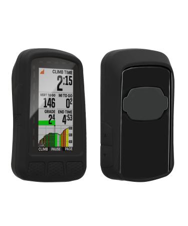 kwmobile case compatible with Wahoo Elemnt Roam V2 - Silicone GPS Bicycle Case Protective Cover - in Black