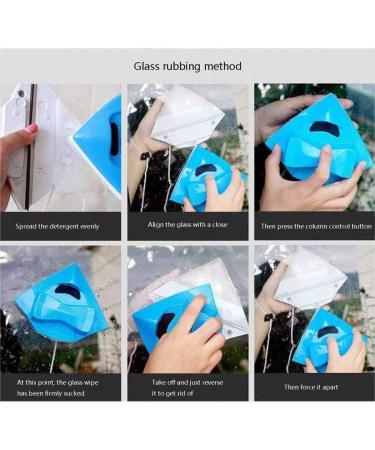 Magnetic Window Wiper Glass Cleaner Brush Tool Double Side Magnetic Brush 15-24Mm - Buy Online on SooperMarket.com
