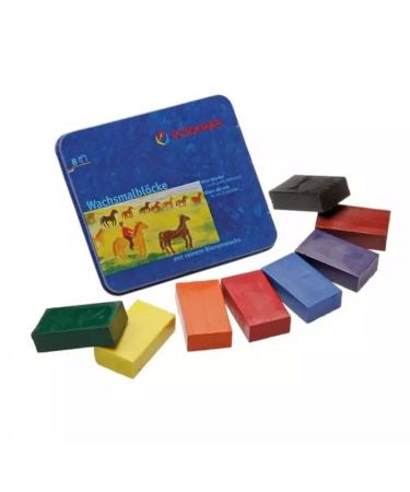 STOCKMAR 204884258 Waterproof Beeswax Blocks in Tin  8 Blocks