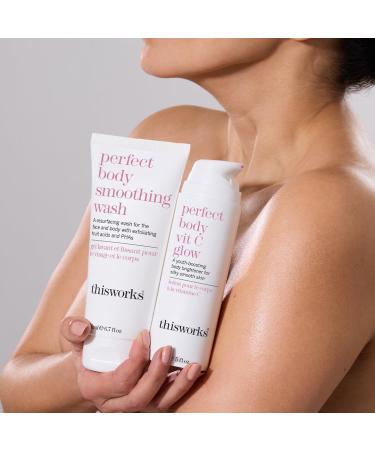 THISWORKS Perfect Smoothing Face & Body Wash - Exfoliating Resurfacing Cleanser 6.7oz | International Shipping Available - Buy Online on SooperMarket.com