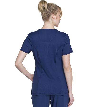 Cherokee Workwear Women's Infinity Crew Neck Scrubs Shirt - Large Navy - Buy Online on SooperMarket.com