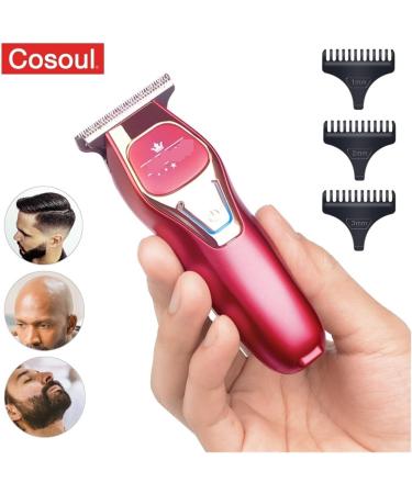 Mini Portable Electric Hair Trimmer - Small Hair Clipper for Bald Heads & Easy Haircuts - Fashion Red - Buy Online on SooperMarket.com