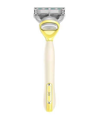 Joy Razor Handle + 2 Razor Blade Refills - Yellow | Buy Online - Buy Online on SooperMarket.com