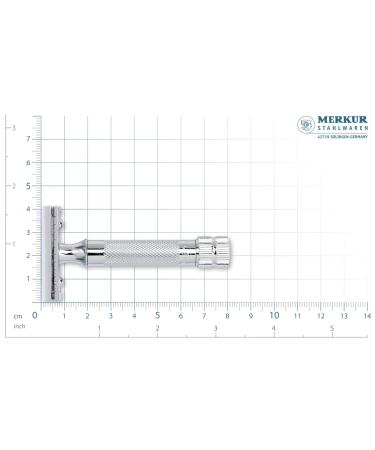 Merkur 34C Razor Plane | Compact Gloss Chrome Handle | Closed Comb Wet Shaving | Made in Germany | Zinc Die Casting & Brass Handle - Buy Online on SooperMarket.com