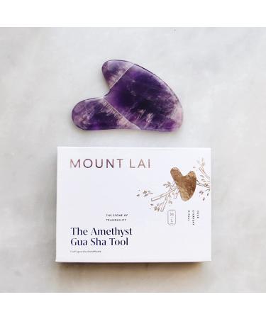 Buy Mount Lai Amethyst Gua Sha Tool | Enhance Your Skincare Routine - Buy Online on SooperMarket.com