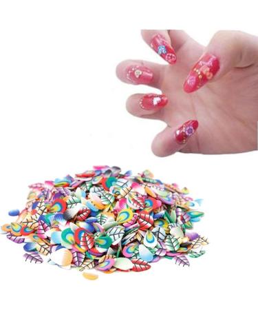 TOSSPER 1000 Pcs 3D Plastic Clay Leaf Slices Wheel - Nail Art DIY Decorations for Stylish Designs - Buy Online on SooperMarket.com