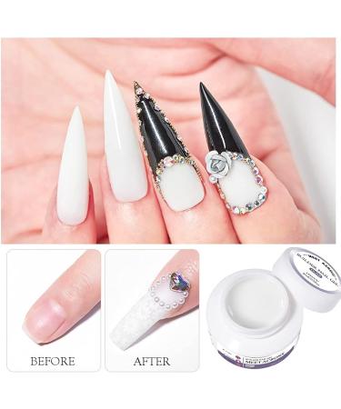 Gel Builder for Nails 3 Colours 20 g Clear Pink White Nail Extension Gel Kit Hard Gel for Nails Builder Nail Gel Kits with Nail Shapes and Acrylic Nail Brush for Nail Art Manicure - Buy Online on SooperMarket.com